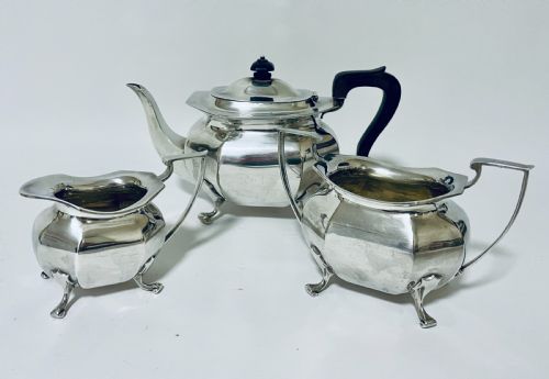 Antique Silver 3 Piece Tea Service