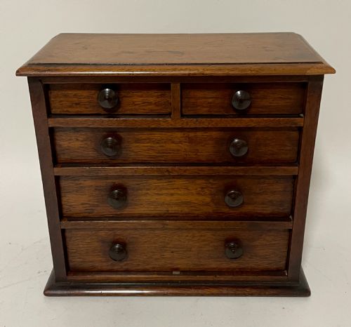 fig 1. Victorian Mahogany Apprentice Chest of Drawers