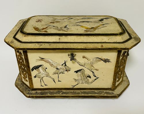 fig 1. Antique French Embroidered Box