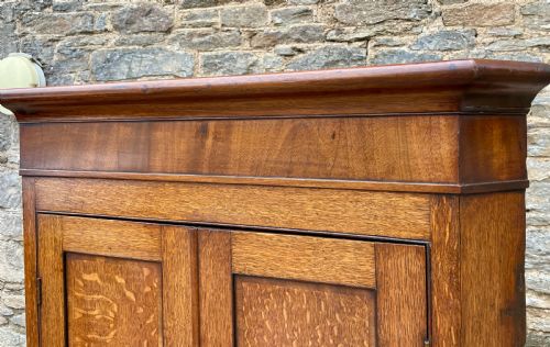 GEORGIAN OAK FLOOR STANDING CORNER CUPBOARD - ADDITIONAL PHOTO 9