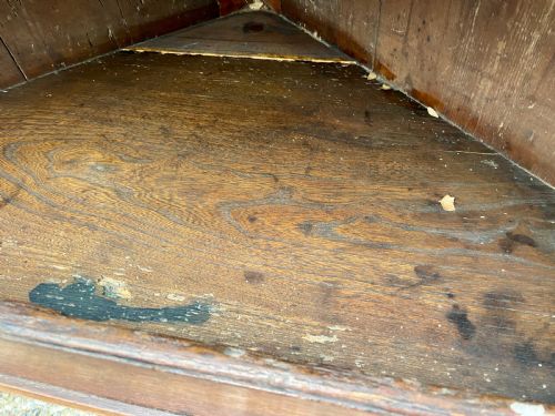 GEORGIAN OAK FLOOR STANDING CORNER CUPBOARD - ADDITIONAL PHOTO 14