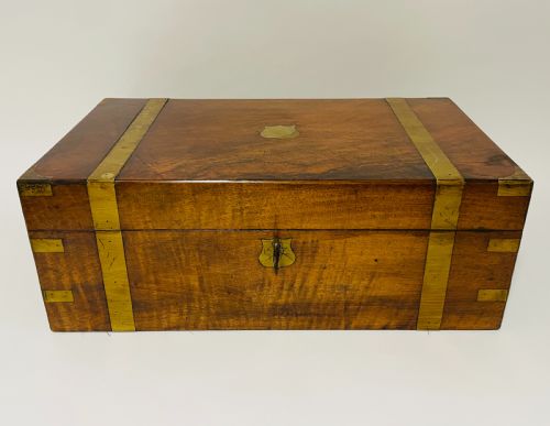 Victorian Walnut Writing Slope with Secret Drawers