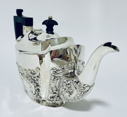fig 1. Victorian Sterling Silver Teapot