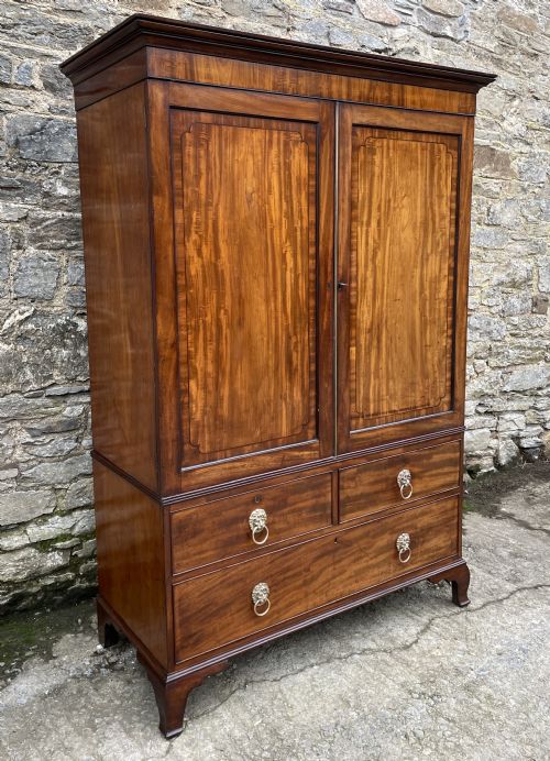 fig 1. Georgian Mahogany Press Cupboard