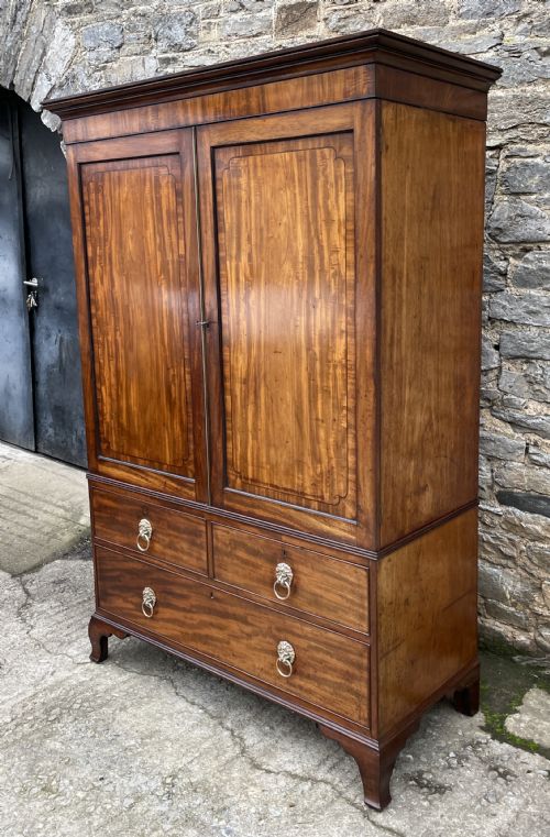 fig 3. Georgian Mahogany Press Cupboard
