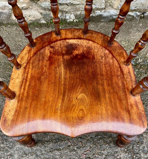 fig 2. Antique Elm Captains Chair