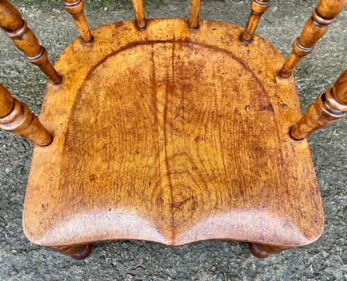 fig 2. Antique Elm Captains Chair