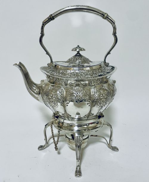 Antique Silver Spirit Kettle