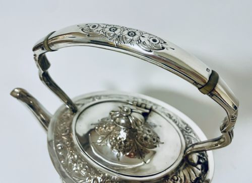 fig 2. Antique Silver Spirit Kettle