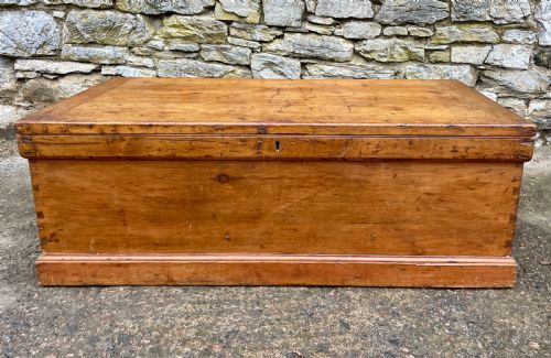 fig 1. Huge Antique Pine Blanket Box