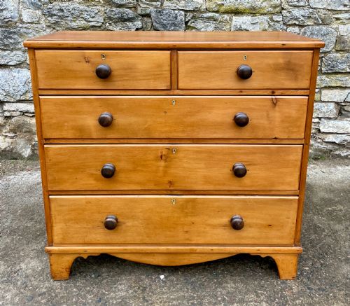 Large Antique Pine Chest of Drawers