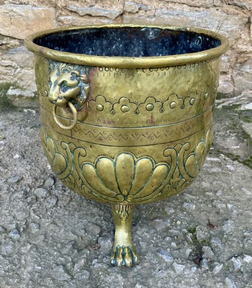 fig 2. Antique Brass Log Bin