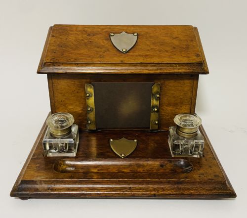 Victorian Oak Desk Stand