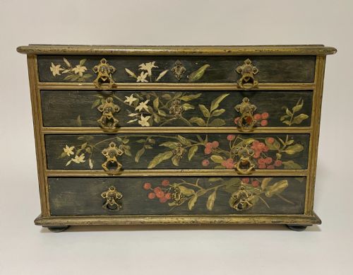 fig 1. Victorian Aesthetic Movement Painted Collectors Chest