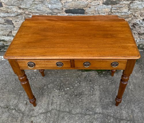 fig 1. Victorian Mahogany Two Drawer Side Table