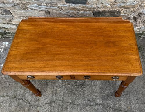 fig 2. Victorian Mahogany Two Drawer Side Table