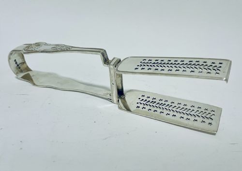 William IV Sterling Silver Asparagus Tongs