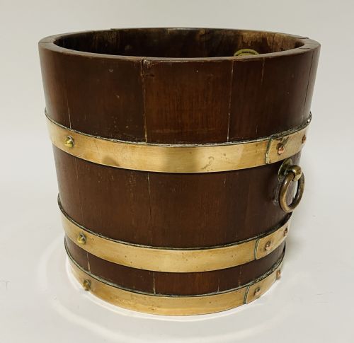 fig 1. Antique Brass Bound Planter