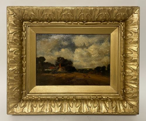 19th Century Oil on Canvas Landscape