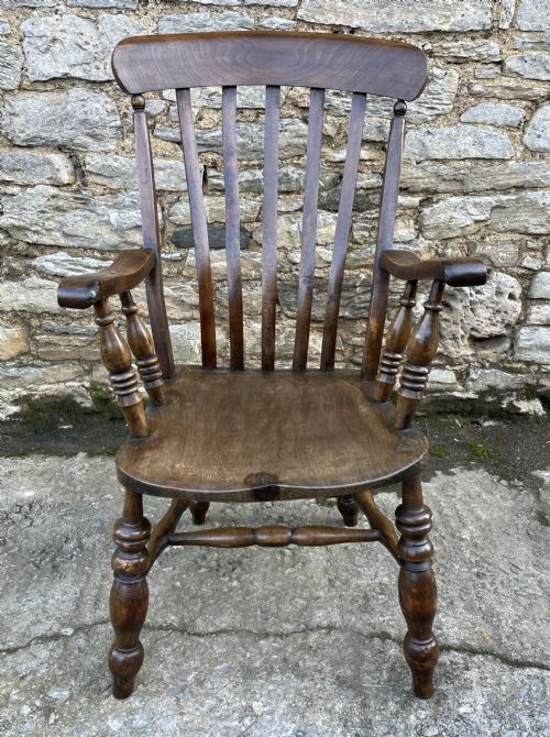 fig 1. Antique Lathe Back Windsor Farmhouse Chair