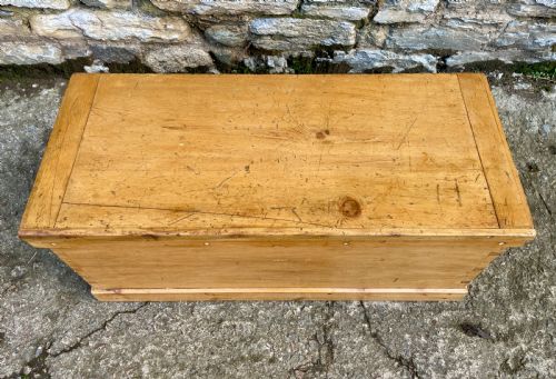 fig 1. Antique Pine Blanket Box