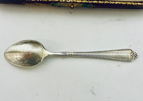fig 3. Set of 6 Antique Silver Teaspoons