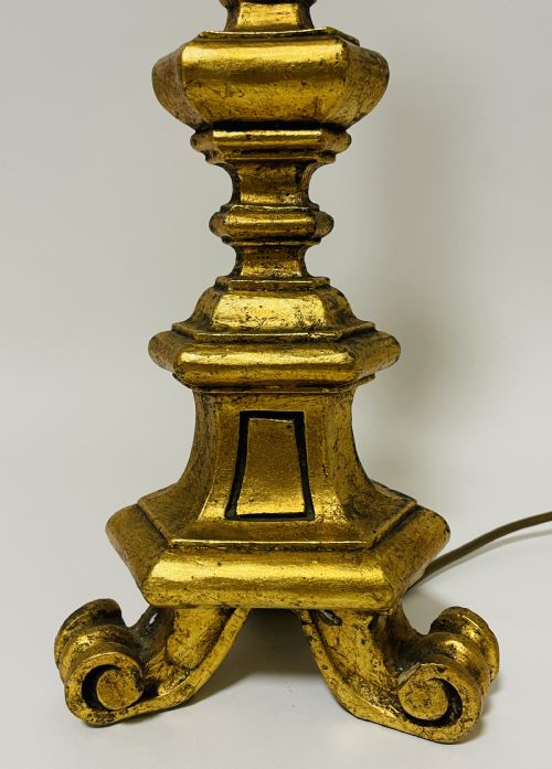 fig 1. Antique Gilt Table Lamp