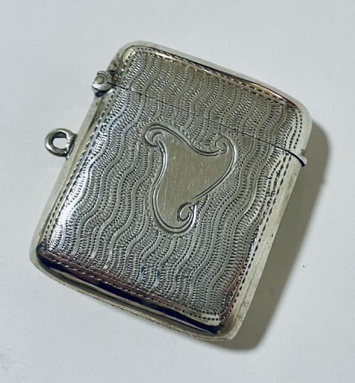 Antique Silver Vesta Case