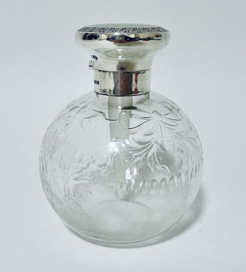 Antique Silver Topped Scent Bottle
