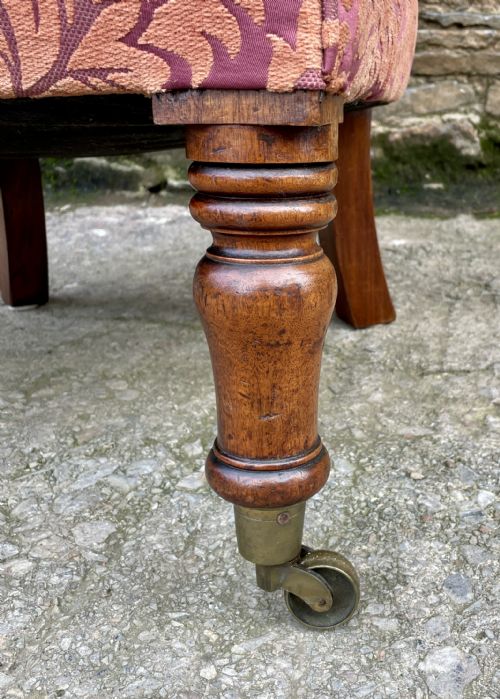 fig 1. Victorian Mahogany Framed Wing Armchair