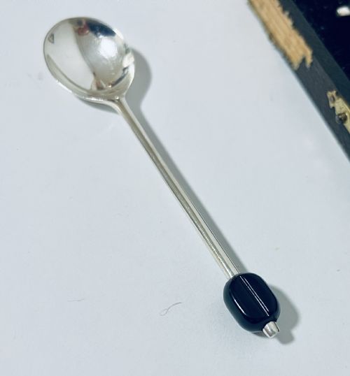 fig 3. Set of 6 Art Deco Silver Coffee Spoons