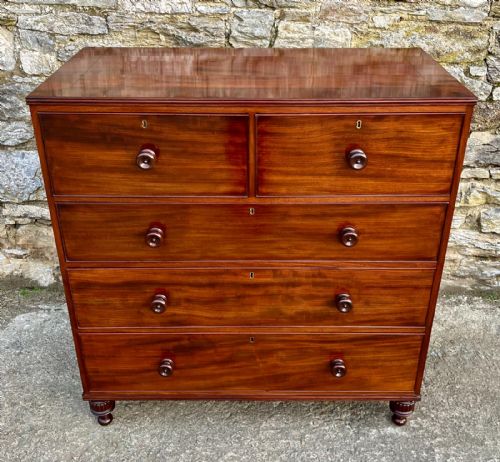 fig 1. Large Victorian Mahogany Chest Of Drawers
