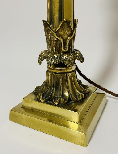 fig 1. Victorian Brass Table Lamp