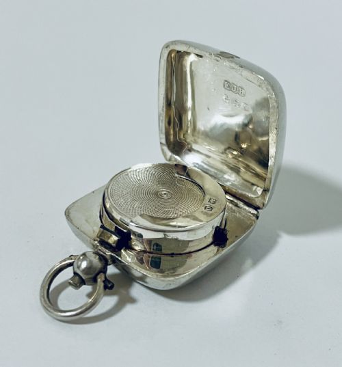fig 1. Antique Silver Sovereign Holder