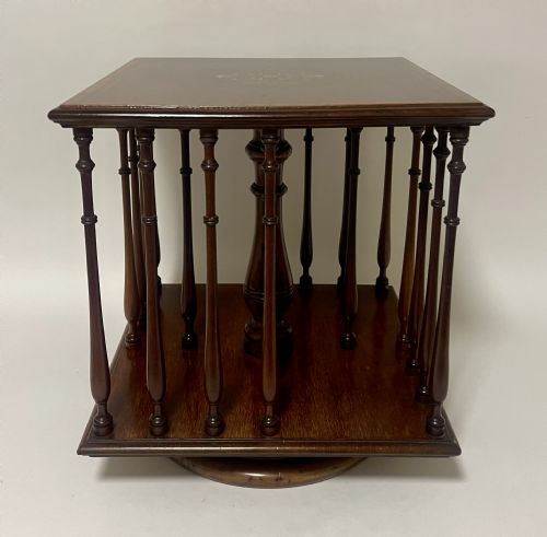 Antique Tabletop Revolving Bookcase