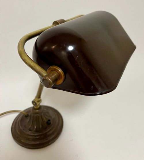 fig 1. Antique Bankers Lamp