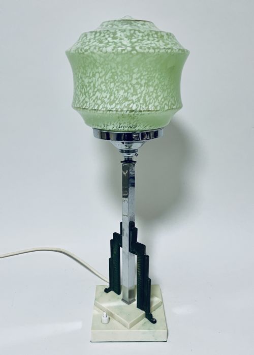 Art Deco Chrome Table Lamp