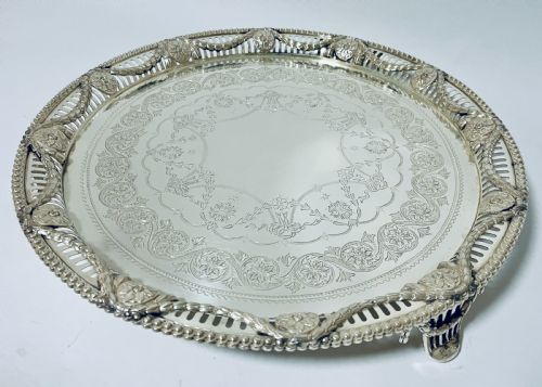 fig 2. Victorian Silver Salver