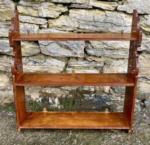 Antique Oak Wall Shelves