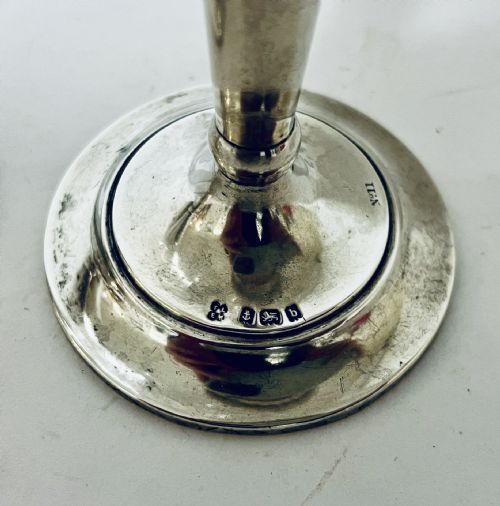 fig 2. Pair of Silver Mounted Cut Glass Vases