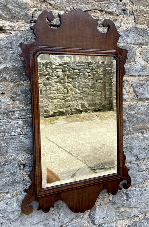 Georgian Mahogany Fretwork Mirror