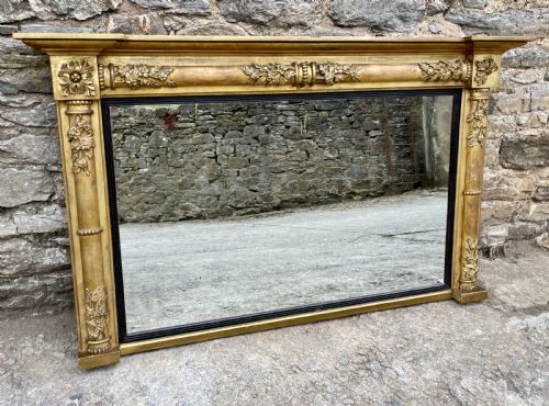 Regency Gilt Overmantel Mirror