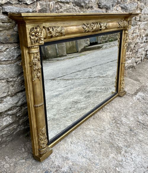 fig 1. Regency Gilt Overmantel Mirror