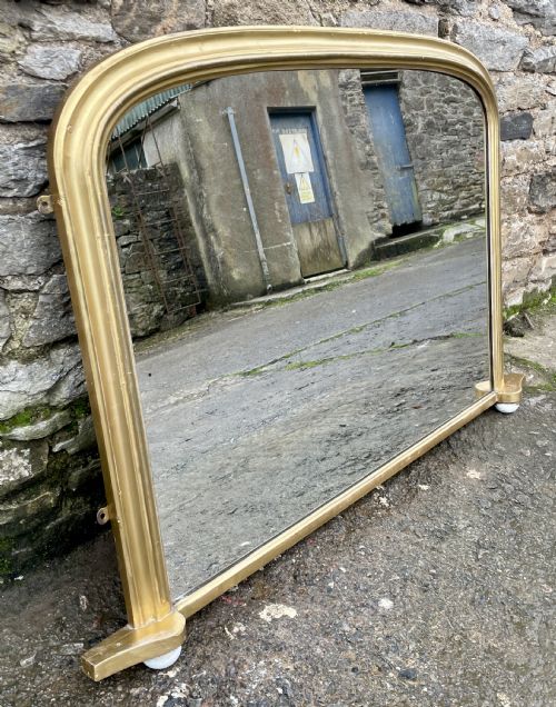 fig 1. Large Victorian Gilt Overmantel Mirror