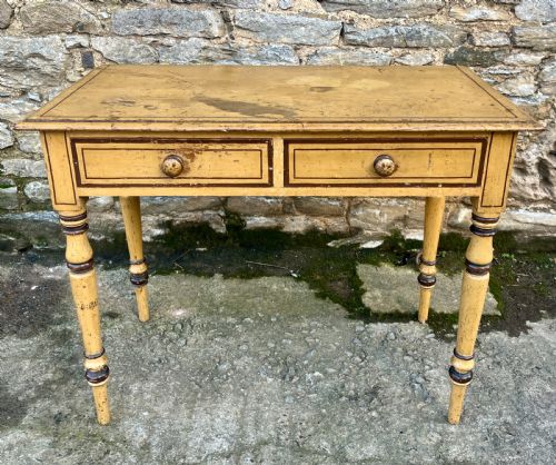 Victorian Pine Side Table in the Original Paint