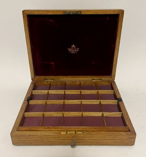 Antique Oak Collectors Box
