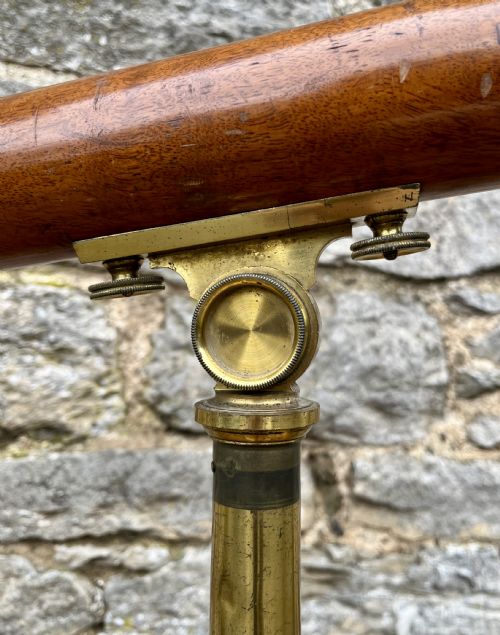 fig 3. Victorian Mahogany & Brass Library Telescope by Bate of London