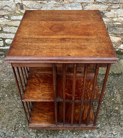 fig 2. Antique Oak Revolving Bookcase