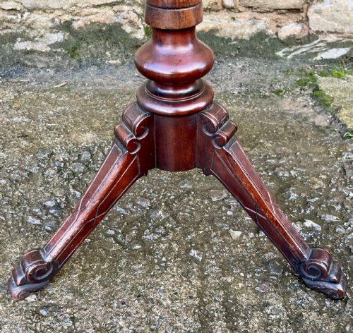 fig 2. Victorian Occasional Table with Candle Holder