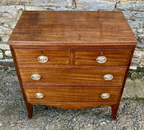 fig 1. ?Small Regency Mahogany Chest of Drawers